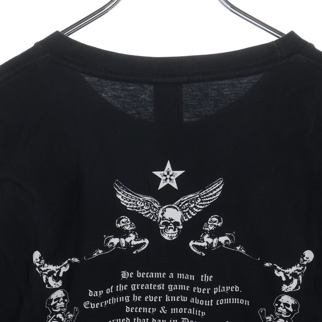 CHROME HEARTS(クロムハーツ) FOTI STAR フォティ スターバックレタリングプリント 長袖Tシャツカットソー ブラック