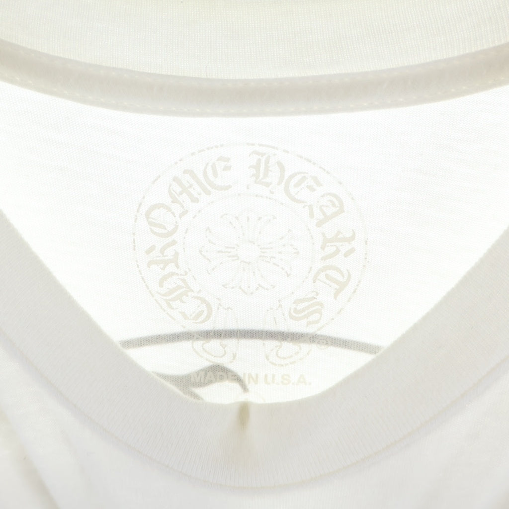 CHROME HEARTS(クロムハーツ) CH T-SHIRT バックホースシュープリント 半袖Tシャツ ホワイト