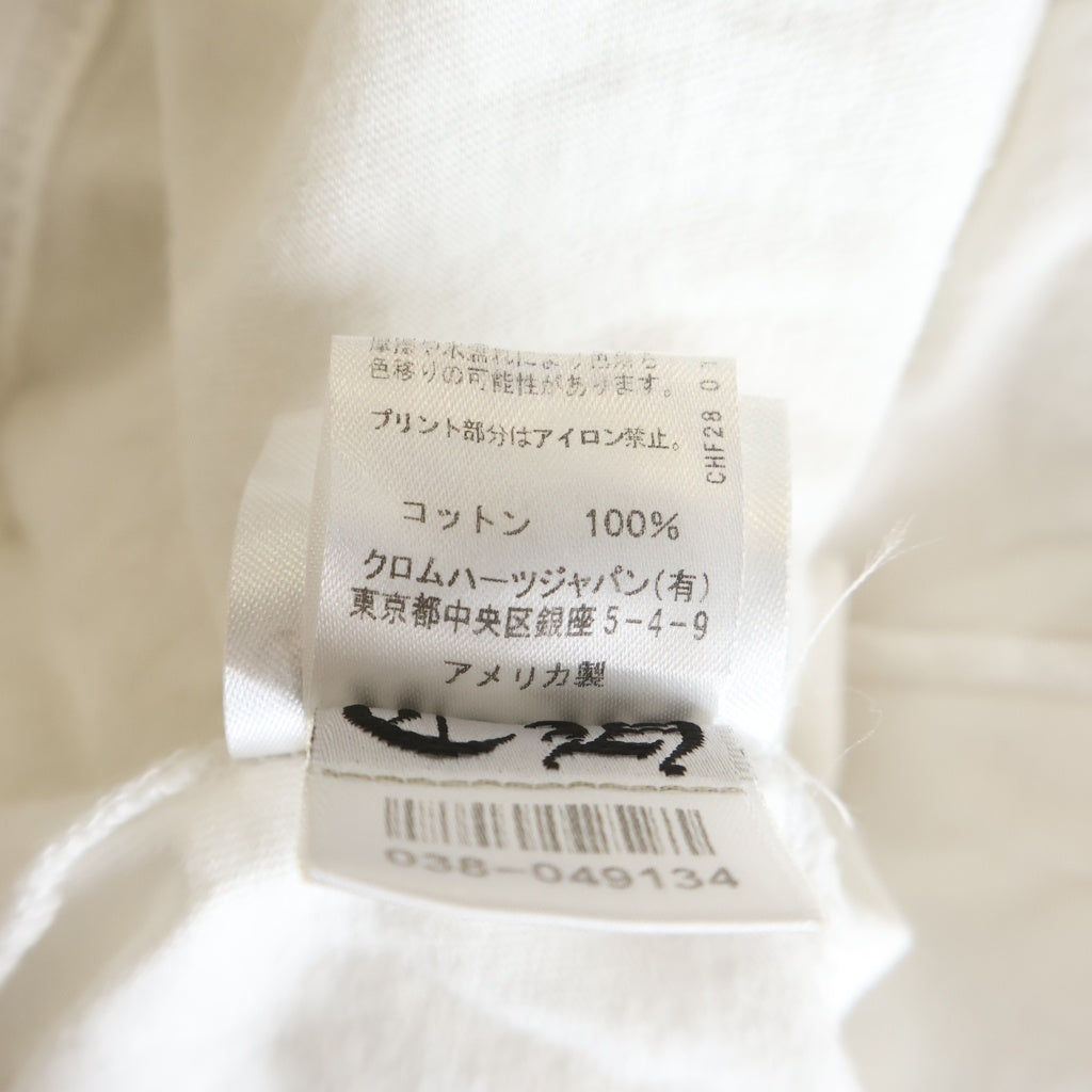 CHROME HEARTS(クロムハーツ) CH T-SHIRT バックホースシュープリント 半袖Tシャツ ホワイト