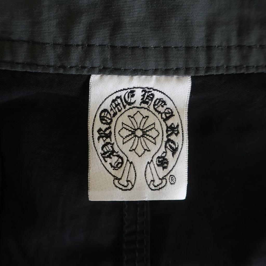 CHROME HEARTS(クロムハーツ) SWIM PANTS CRS BTN クロスボールボタン スクロールラベル付 ハーフパンツ ブラック