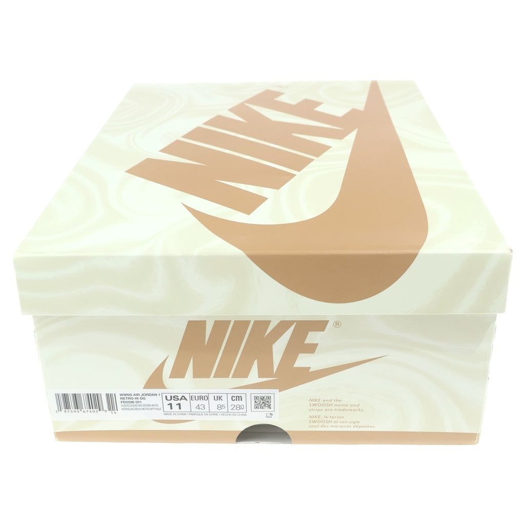 NIKE(ナイキ) WMNS AIR JORDAN 1 RETRO HIGH OG Latte ウィメンズ エアジョーダン1 ラテ ハイカットスニーカー FD2596-021 US11/28cm ホワイト/ベージュ