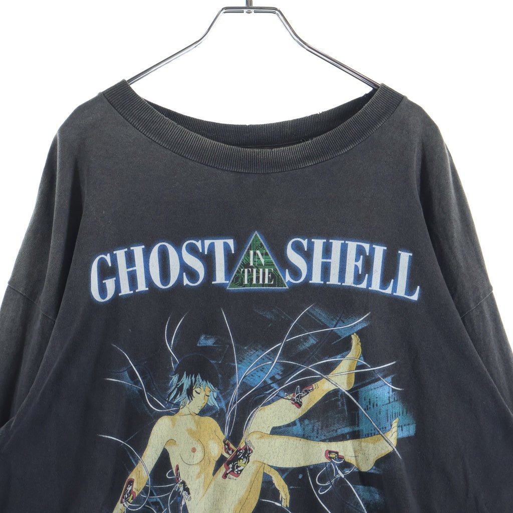 SAINT MICHAEL(セントマイケル) LS TEE ILYA GITS 攻殻機動隊 ヴィンテージ加工 SM-YS1-0000-C34 ロングスリーブカットソー ブラック