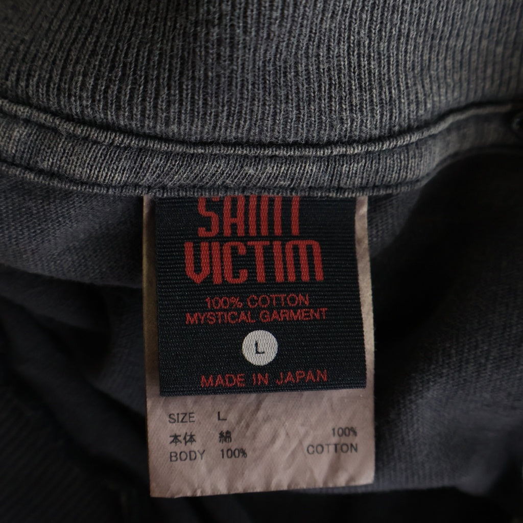 SAINT MICHAEL(セントマイケル) GS_SS TEE GITS BLACK 攻殻機動隊 ヴィンテージ加工 SM-YS1-0000-C31 クルーネックカットソー ブラック
