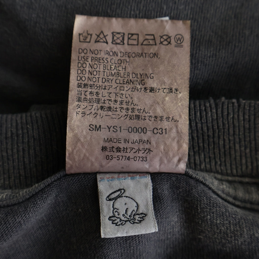 SAINT MICHAEL(セントマイケル) GS_SS TEE GITS BLACK 攻殻機動隊 ヴィンテージ加工 SM-YS1-0000-C31 クルーネックカットソー ブラック