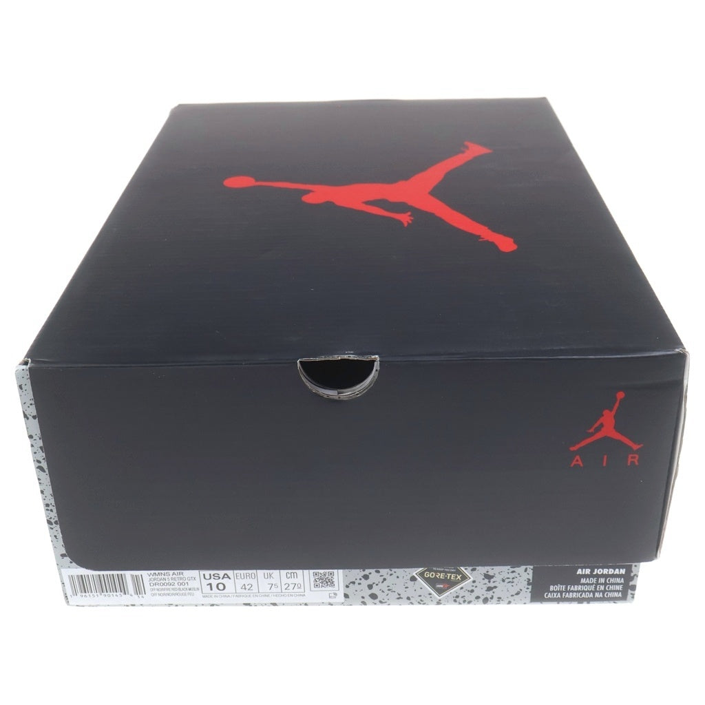 NIKE(ナイキ) WMNS AIR JORDAN 5 RETRO GTX ウィメンズ エアジョーダン5 ゴアテックス ハイカットスニーカー ブラック US10/27cm DR0092-001