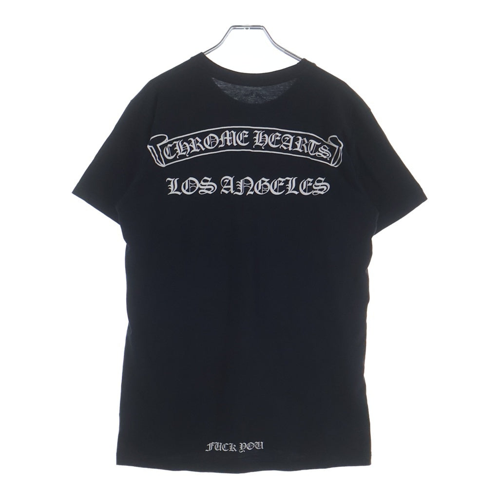 CHROME HEARTS(クロムハーツ) CH S/S TEE ロサンゼルス限定 胸クロスプリント クルーネック半袖Tシャツカットソー ブラック