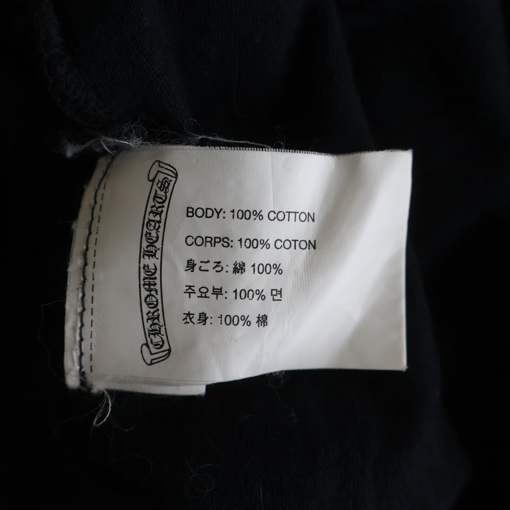 CHROME HEARTS(クロムハーツ) CH S/S TEE ロサンゼルス限定 胸クロスプリント クルーネック半袖Tシャツカットソー ブラック