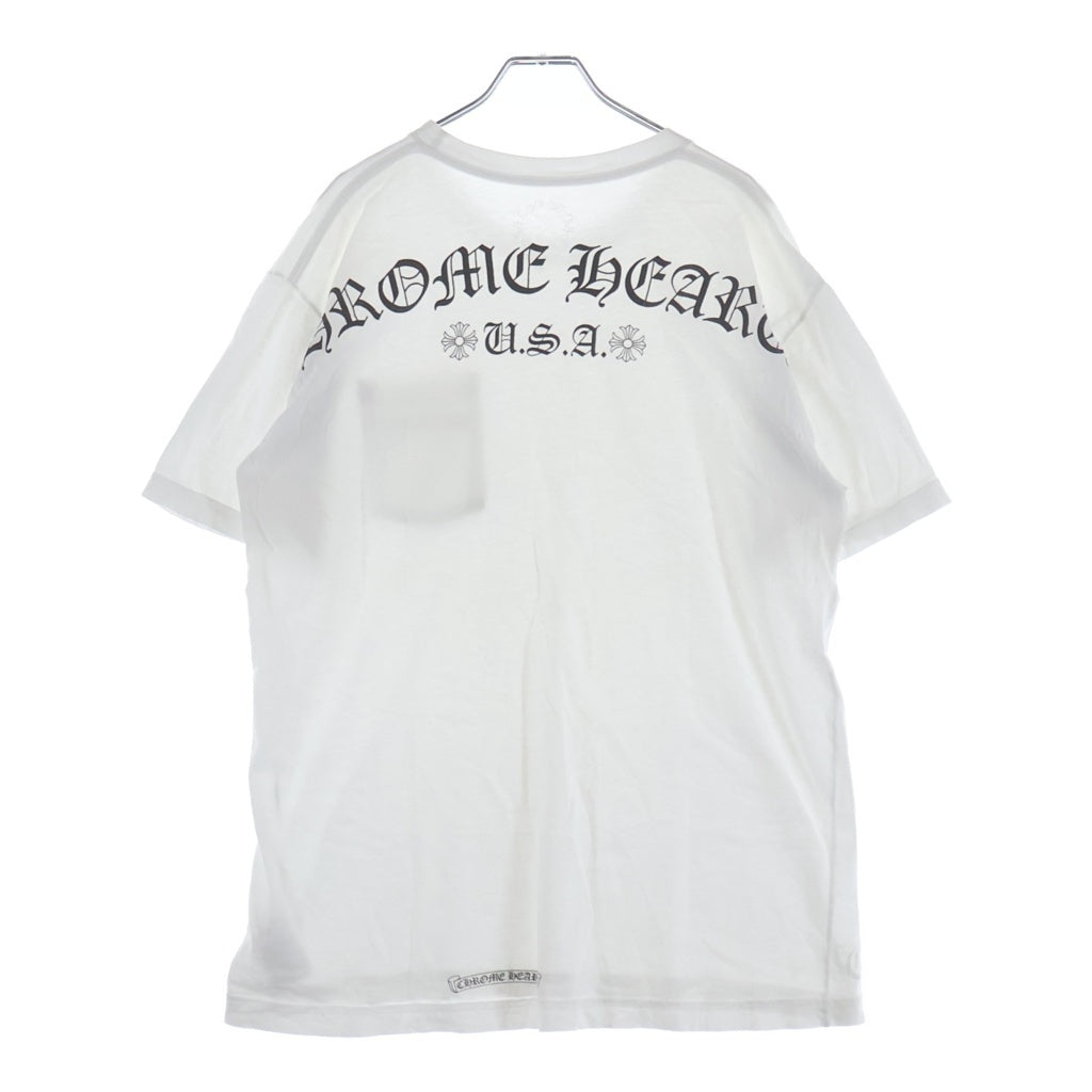 CHROME HEARTS(クロムハーツ) CH S/S USA バックアーチロゴプリント 半袖Tシャツカットソー ホワイト