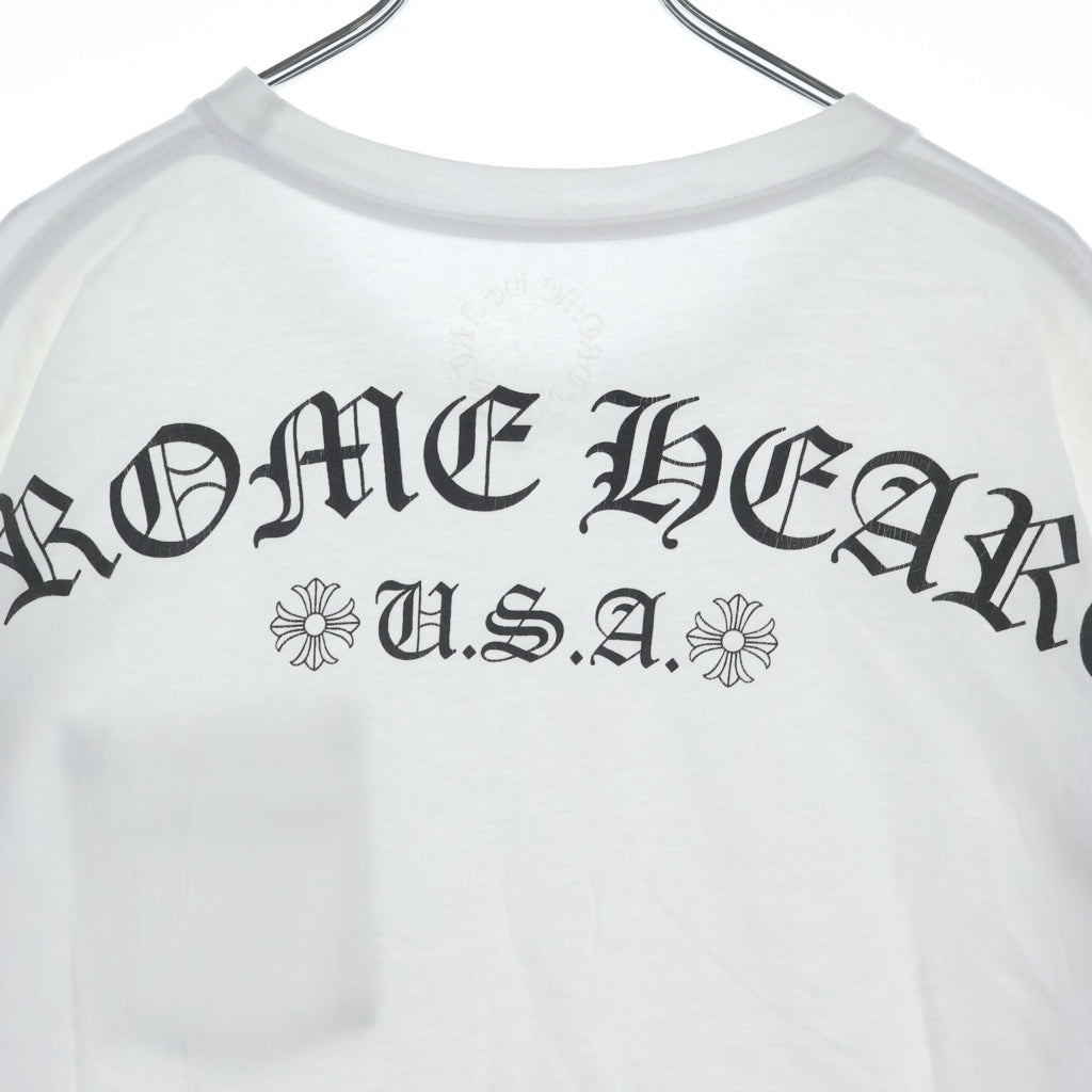 CHROME HEARTS(クロムハーツ) CH S/S USA バックアーチロゴプリント 半袖Tシャツカットソー ホワイト