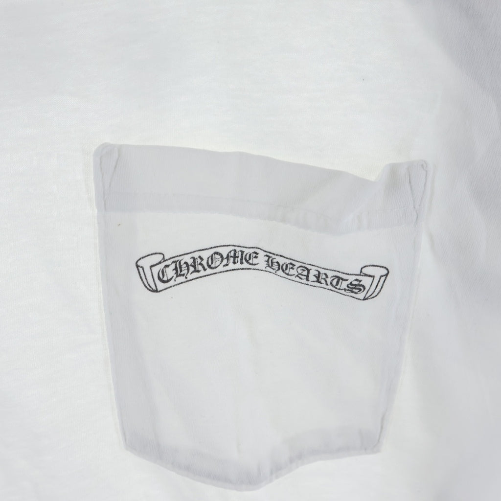 CHROME HEARTS(クロムハーツ) CH S/S USA バックアーチロゴプリント 半袖Tシャツカットソー ホワイト