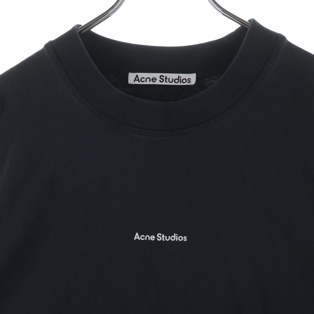 Acne Studios(アクネ ストゥディオズ) Stamp Logo Tee オーガニックコットン FN-MN-TSHI000353 クルーネックTシャツ ブラック