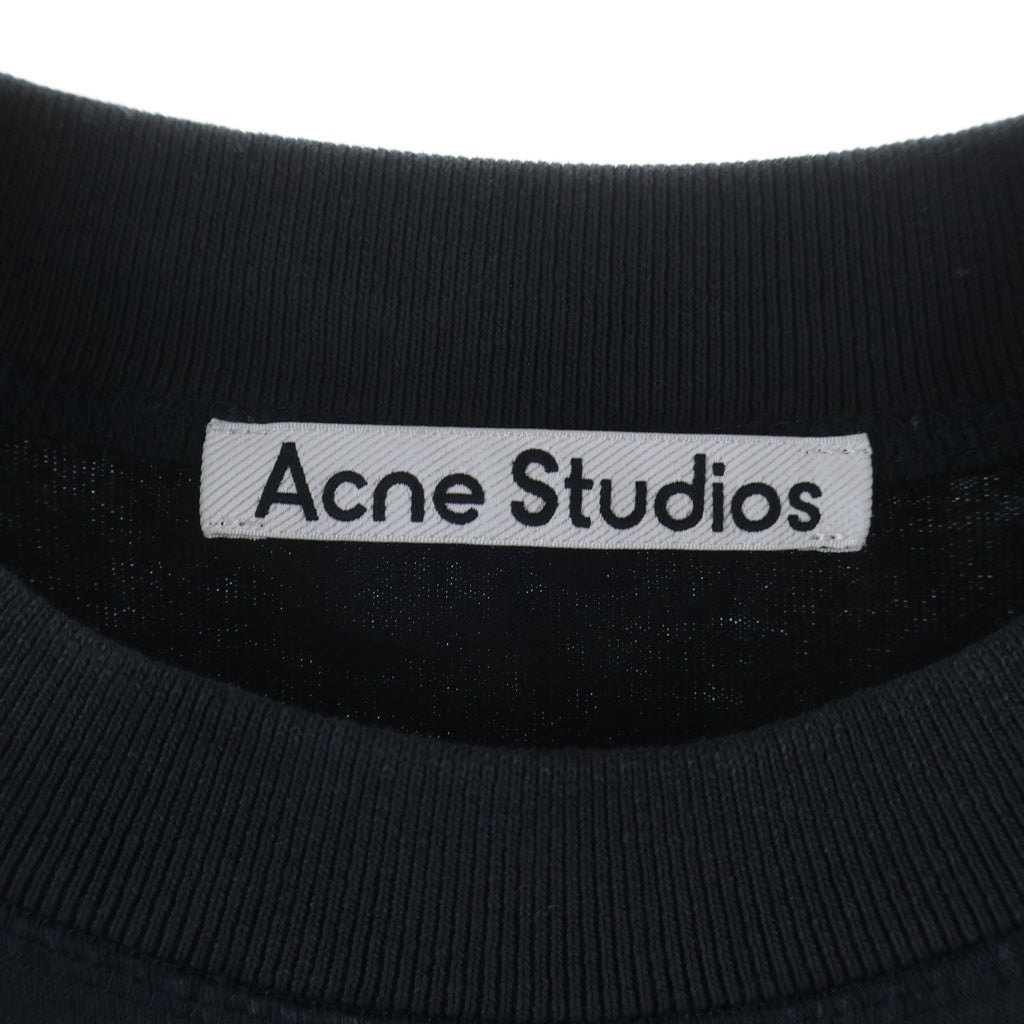 Acne Studios(アクネ ストゥディオズ) Stamp Logo Tee オーガニックコットン FN-MN-TSHI000353 クルーネックTシャツ ブラック