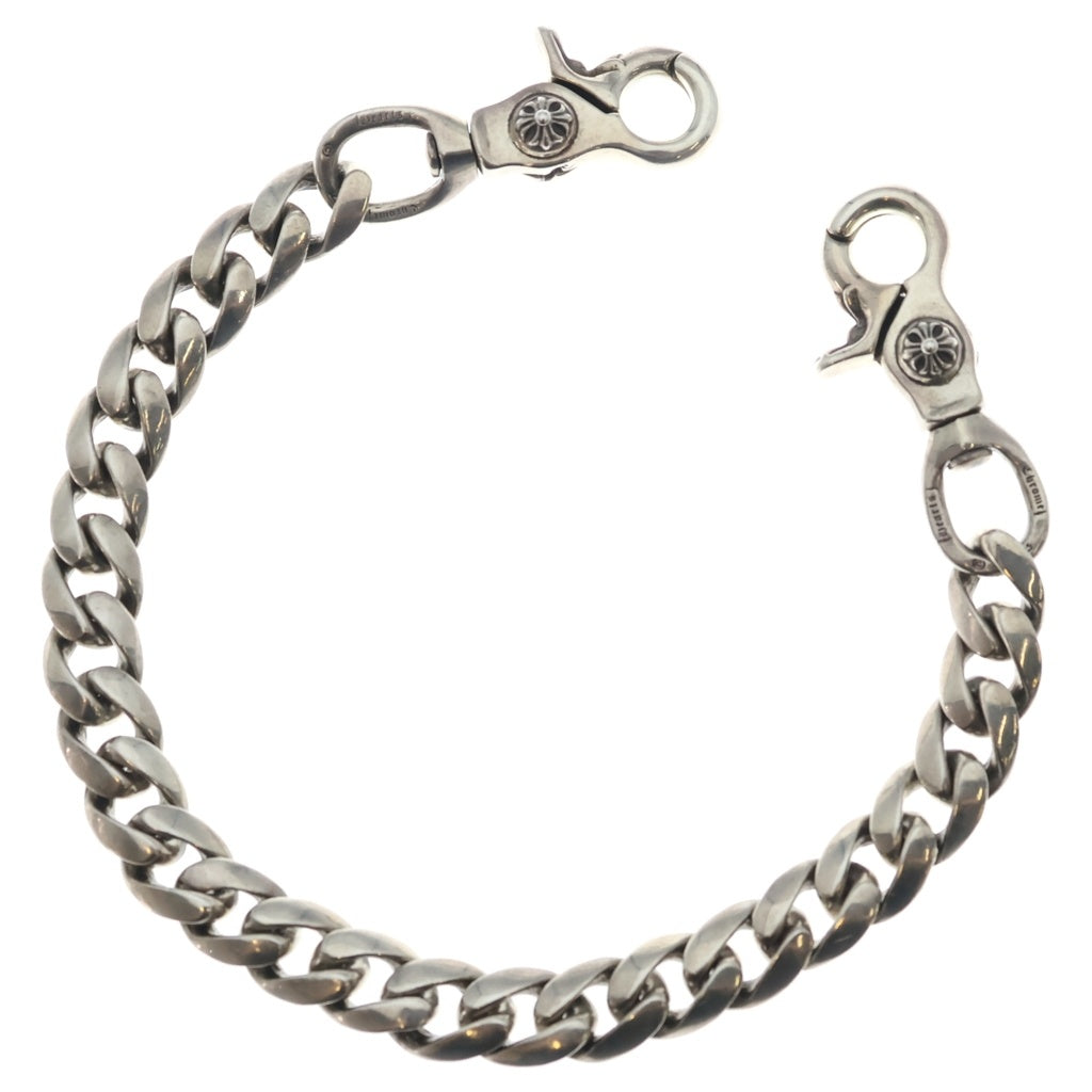 CHROME HEARTS(クロムハーツ) CLASSIC SHORT-T/ 2クリップショートクラシック ウォレットチェーン シルバー BCA068