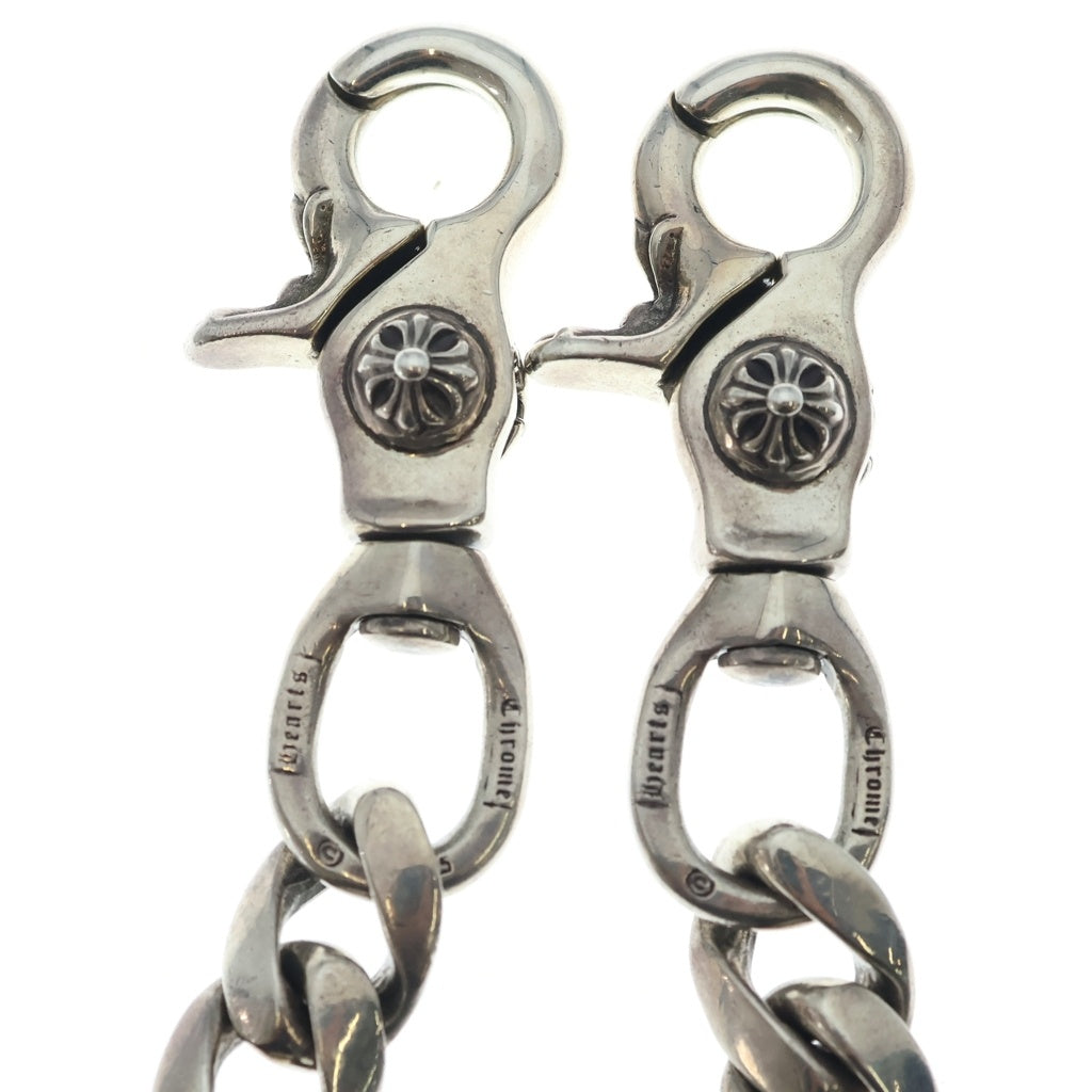 CHROME HEARTS(クロムハーツ) CLASSIC SHORT-T/ 2クリップショートクラシック ウォレットチェーン シルバー BCA068