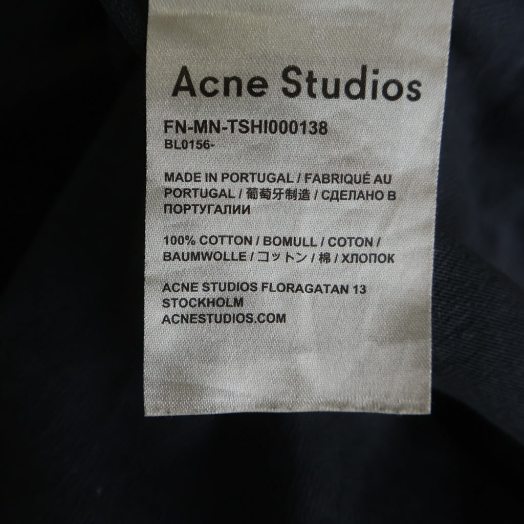 Acne Studios(アクネ ストゥディオズ) EXTORR STAMP T-SHIRTS エクストアスタンプティー FN-MN-TSHI000138 クルーネックTシャツ ブラック