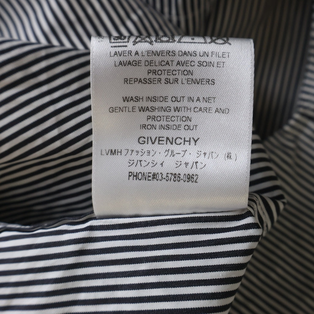 GIVENCHY(ジバンシィ) バックロゴ ボタンダウン ブロード BM60H0123T 長袖シャツ ネイビー