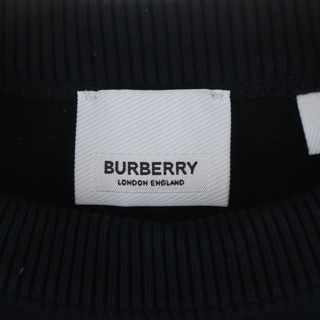BURBERRY(バーバリー) エンブレムプリント 8031875 クルーネックスウェット ブラック