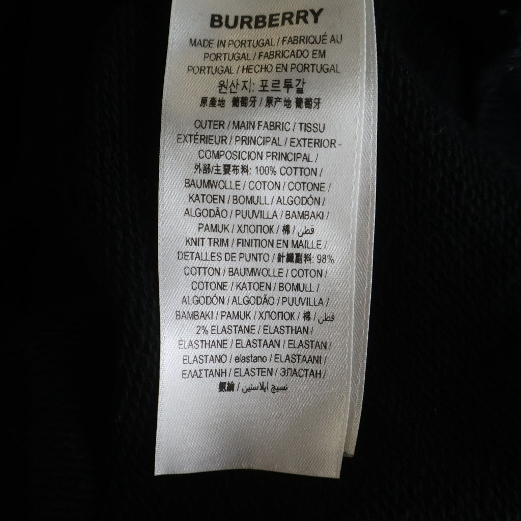BURBERRY(バーバリー) エンブレムプリント 8031875 クルーネックスウェット ブラック