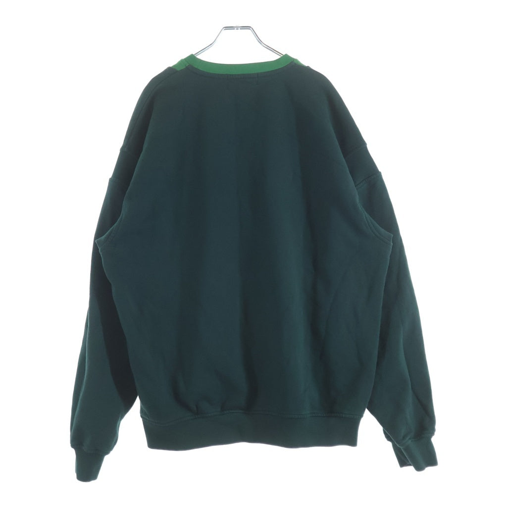 AMBUSH(アンブッシュ) Varsity Crewneck Sweatshirt パッチワーク BMBA026F22FLE001 クルーネックスウェット グリーン