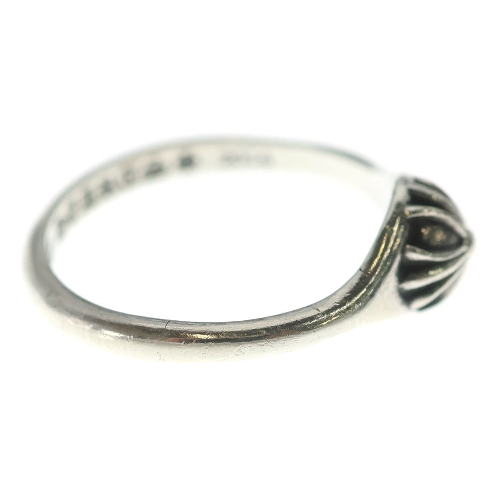 CHROME HEARTS(クロムハーツ) BUBBLGM MINI HALF CRSBL バブルガムクロスボール リング シルバー