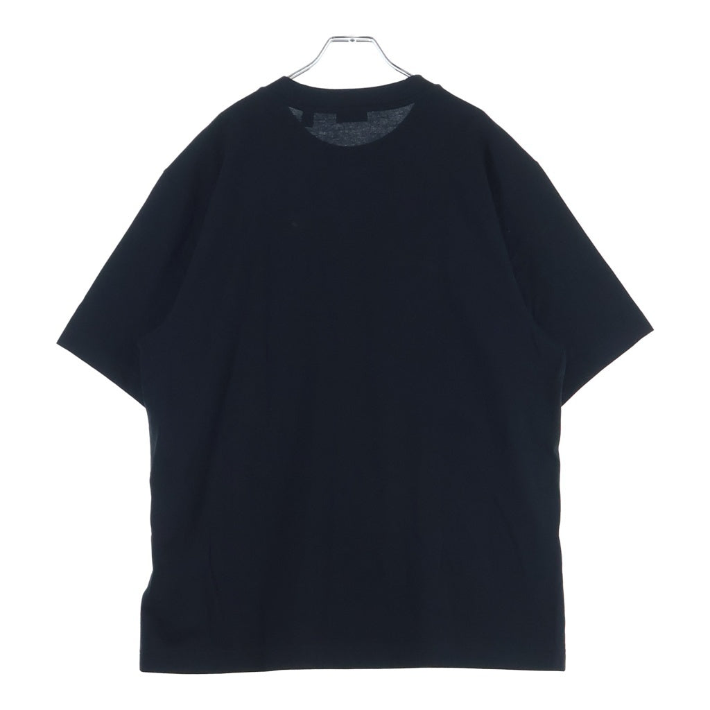 BURBERRY(バーバリー) Checkered flag cotton shirt チェック フラッグ コットン クルーネック半袖Tシャツ ブラック