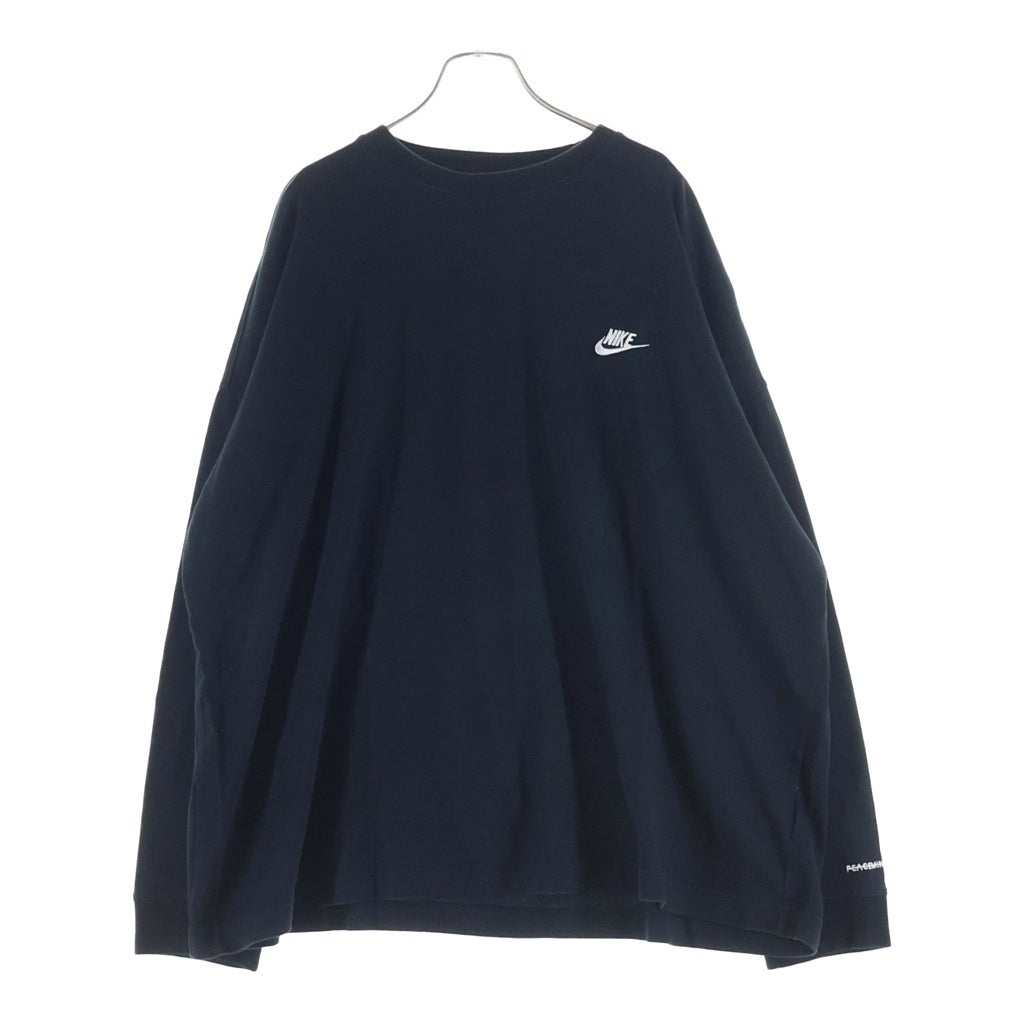 NIKE(ナイキ) ×PEACEMINUSONE PMO / G-DRAGON Flower Tee フラワー クルーネックロングスリーブTシャツ DR0097-010 ブラック