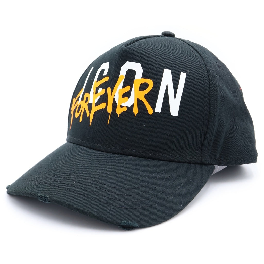 DSQUARED2(ディースクエアード) ICON FOREVER LOGO アイコンフォーエバーロゴ ベースボールキャップ ブラック