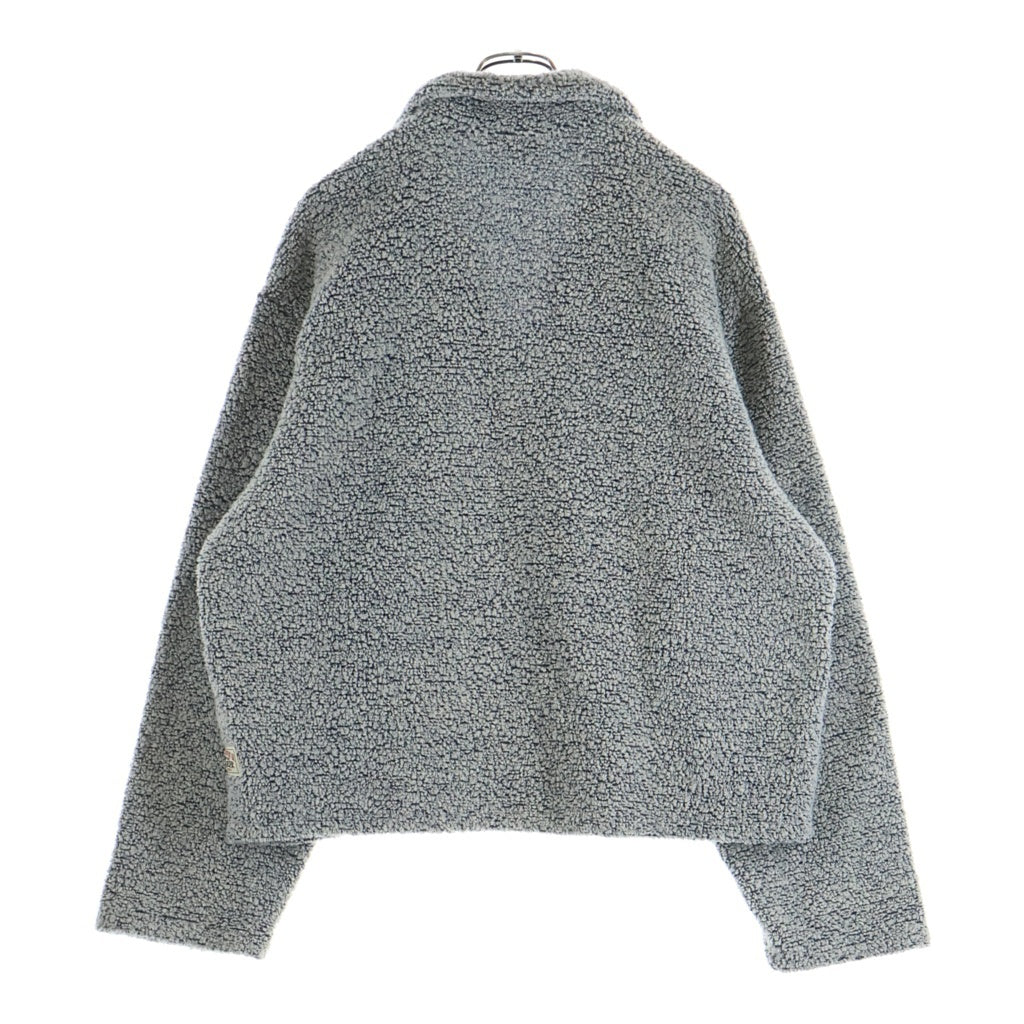 STUSSY(ステューシー) 24AW WOOL BLEND SHERPA PULLOVER シェルパ スキッパー 118566 ボア プルオーバーシャツ グレー