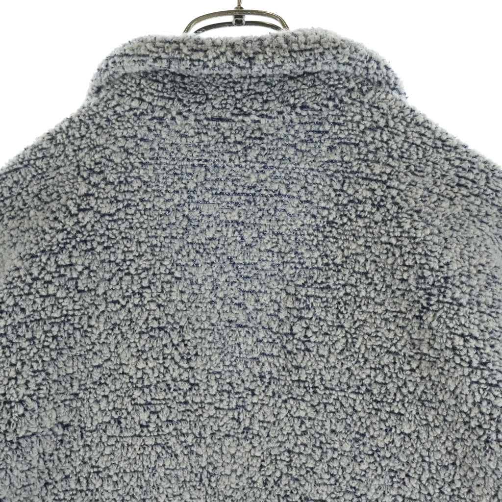 STUSSY(ステューシー) 24AW WOOL BLEND SHERPA PULLOVER シェルパ スキッパー 118566 ボア プルオーバーシャツ グレー