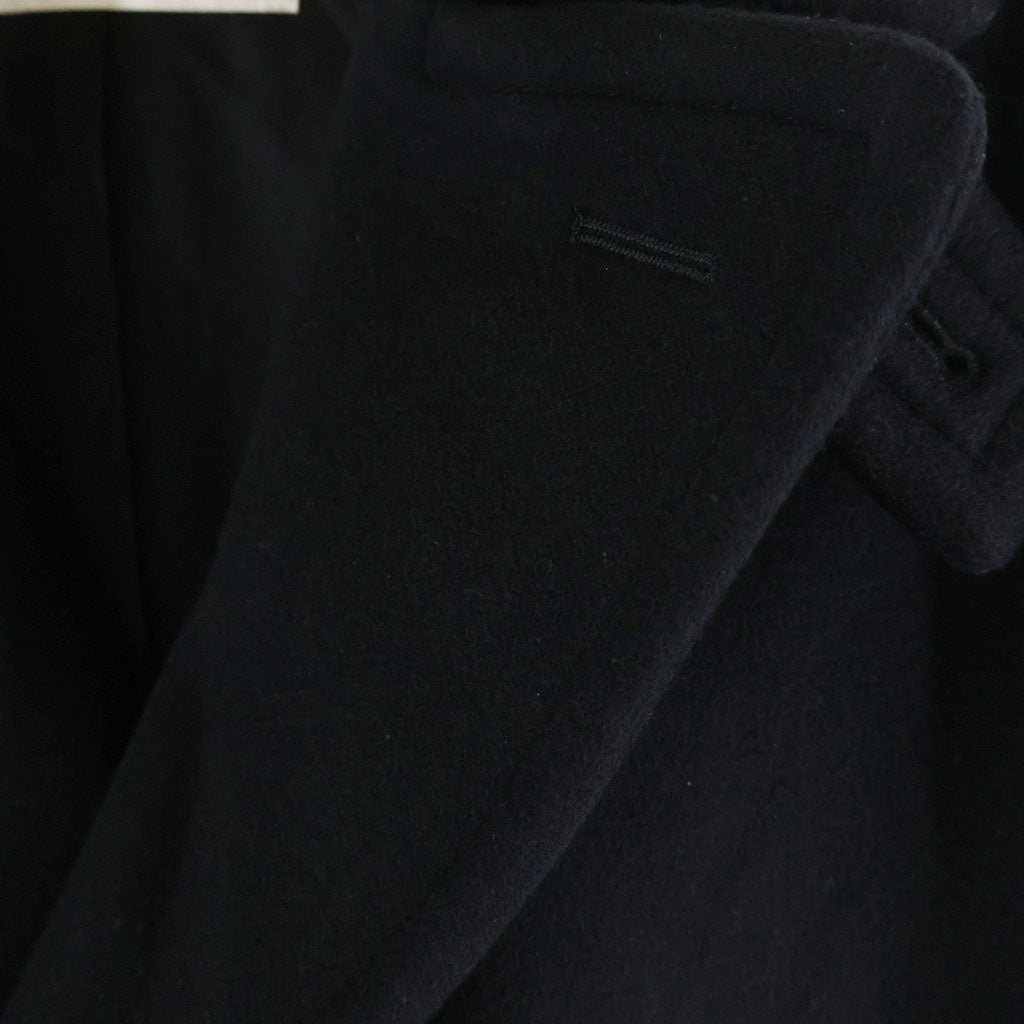 CELINE(セリーヌ) カシミヤウール トリオンフ金ボタン ミリタリーコート 2M07B110R ダブル ロングコート ブラック