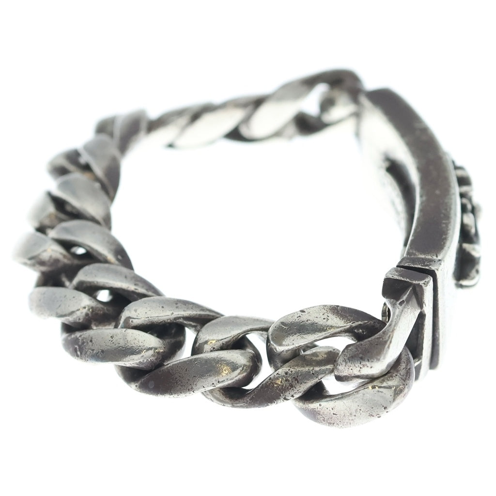 CHROME HEARTS(クロムハーツ) ID FLORAL CRS フローラルクロスIDクラシックリンク ブレスレット 13LINK シルバー BCA164