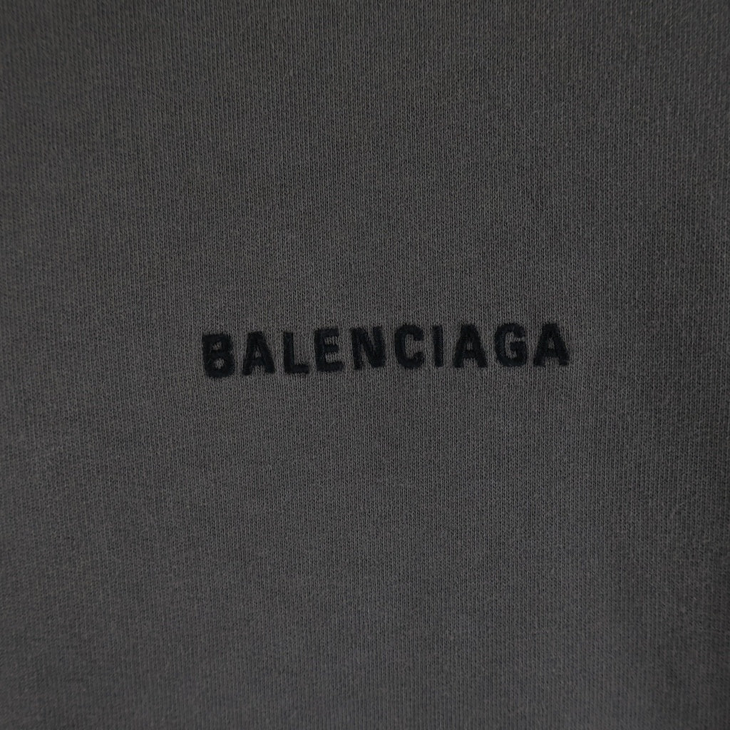 BALENCIAGA(バレンシアガ) 22AW バックロゴ ピグメントダイ プルオーバーパーカー フーディー 600583 TNVH1 グレー