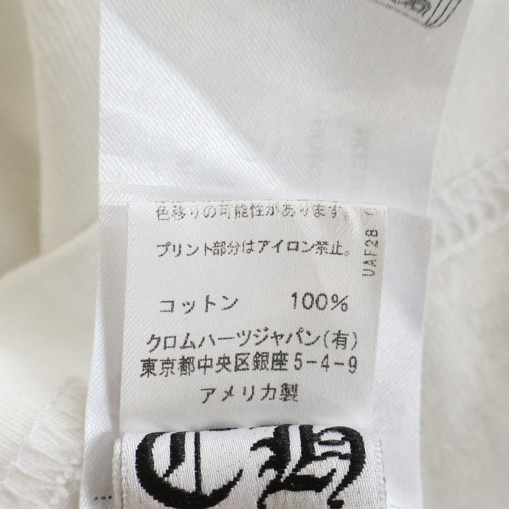CHROME HEARTS(クロムハーツ) ×MATTY BOY チョンパー 星条旗 スクロールラベルプリント 半袖Tシャツカットソー ホワイト