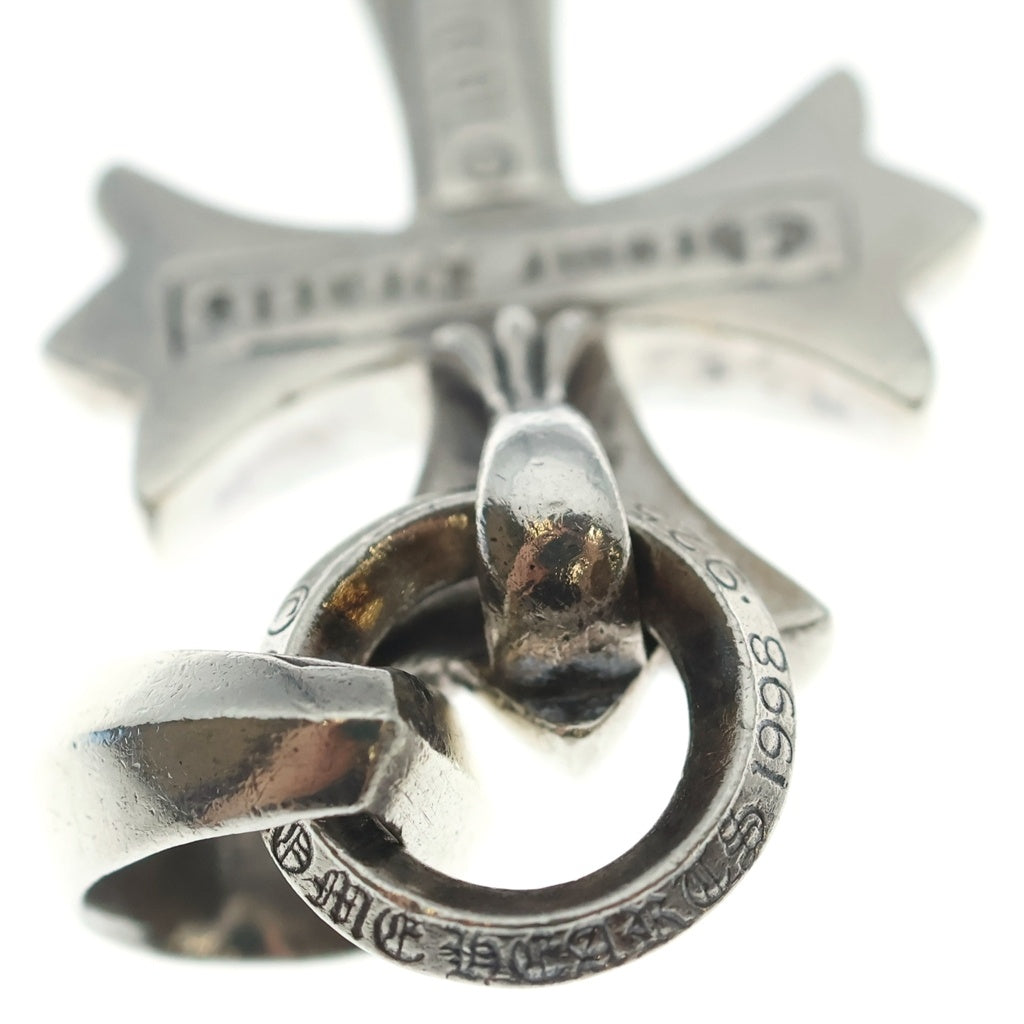 CHROME HEARTS(クロムハーツ) CH CRS SML W/BALE Wベイル スモールCHクロス ペンダントトップ シルバー BCA218