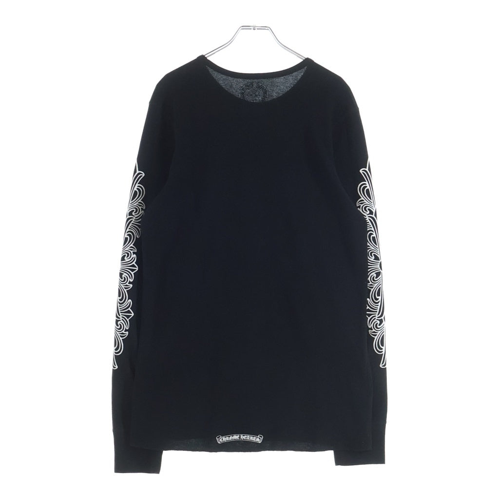 CHROME HEARTS(クロムハーツ) Thermal L S 袖フローラルプリントサーマル長袖カットソー ブラック