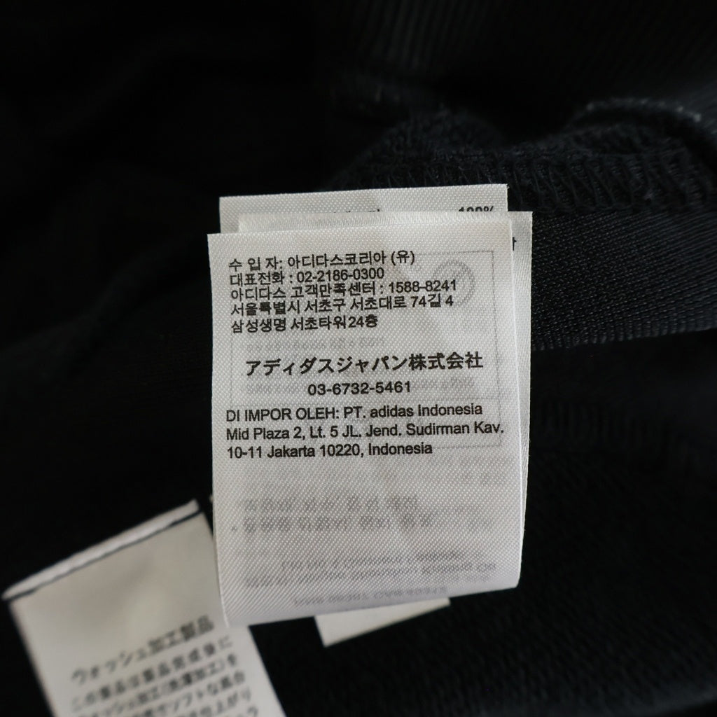 adidas(アディダス) 25AW ×Thug Club TEAMGEIST HOODED ZIP UP SWEATSHIRT チームガイスト フルジップ ダブルジップ フード開閉可 KC2209 ジップパーカー ブラック