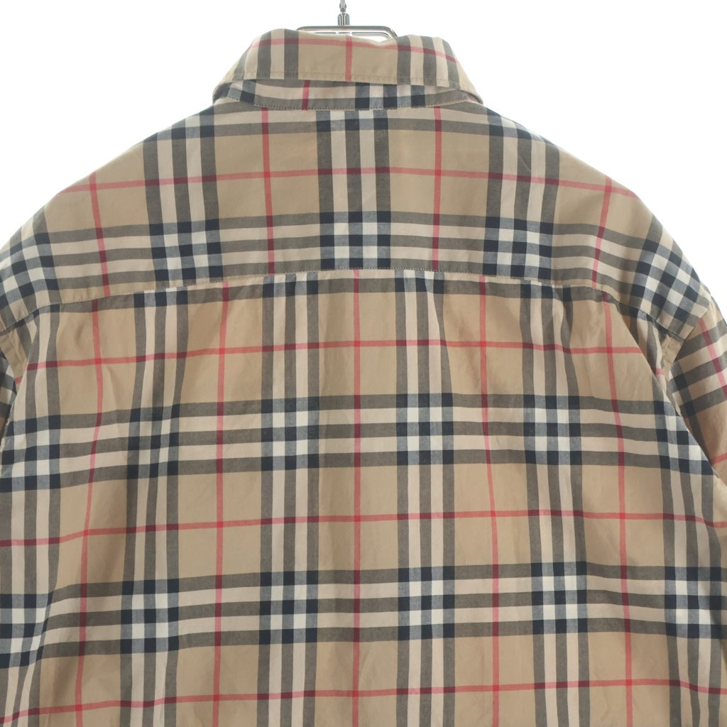 BURBERRY(バーバリー) Sander ロゴプリント バーバリーチェック 8017567 長袖シャツ ベージュ