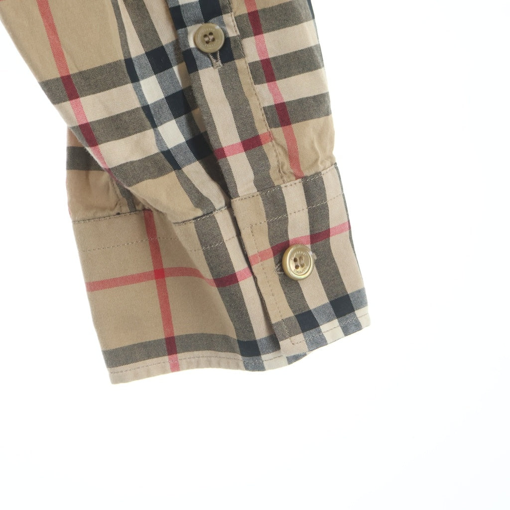 BURBERRY(バーバリー) Sander ロゴプリント バーバリーチェック 8017567 長袖シャツ ベージュ