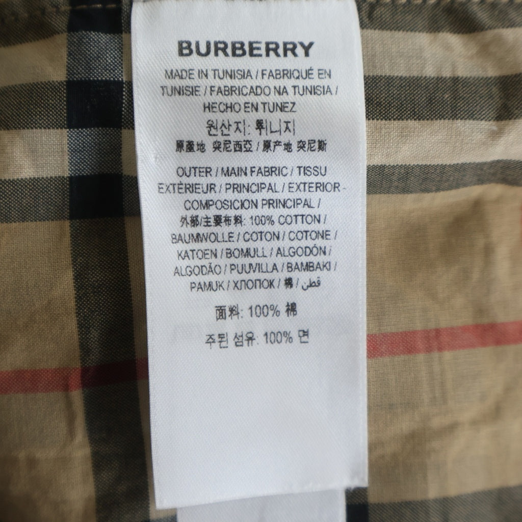 BURBERRY(バーバリー) Sander ロゴプリント バーバリーチェック 8017567 長袖シャツ ベージュ