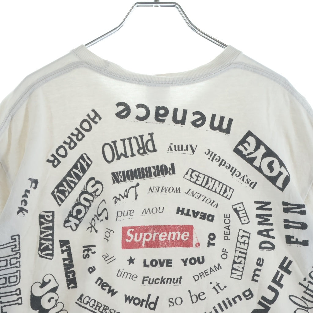 SUPREME(シュプリーム) 21SS Spiral Tee スパイラルティー クルーネックTシャツ ホワイト