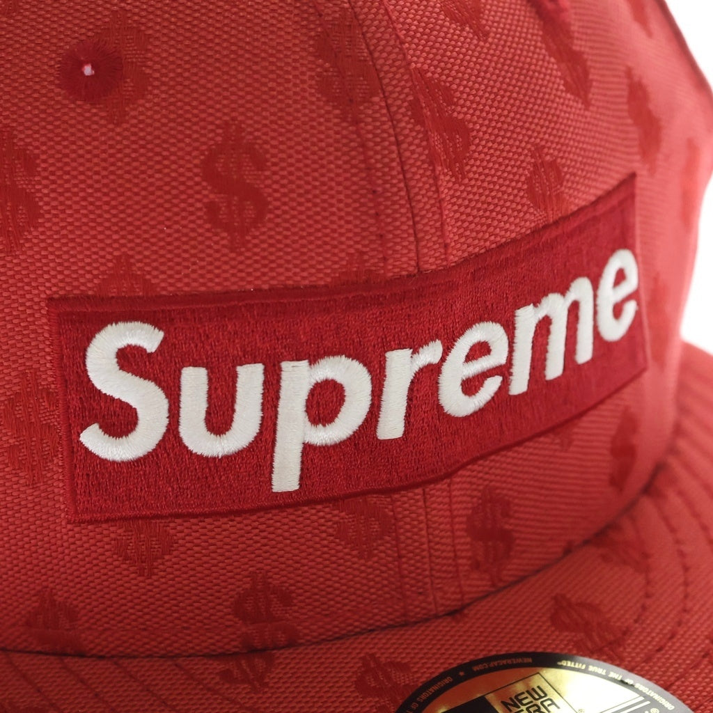 SUPREME(シュプリーム) 18SS Monogram Box Logo モノグラム ボックスロゴ ベースボールキャップ レッド
