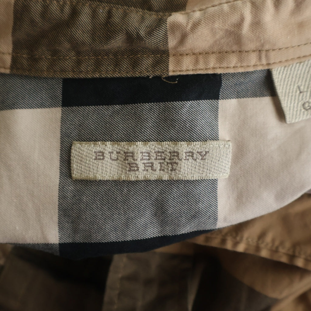 BURBERRY(バーバリー) BRIT バーバリーチェック メガチェック 3887721 長袖シャツ ベージュ