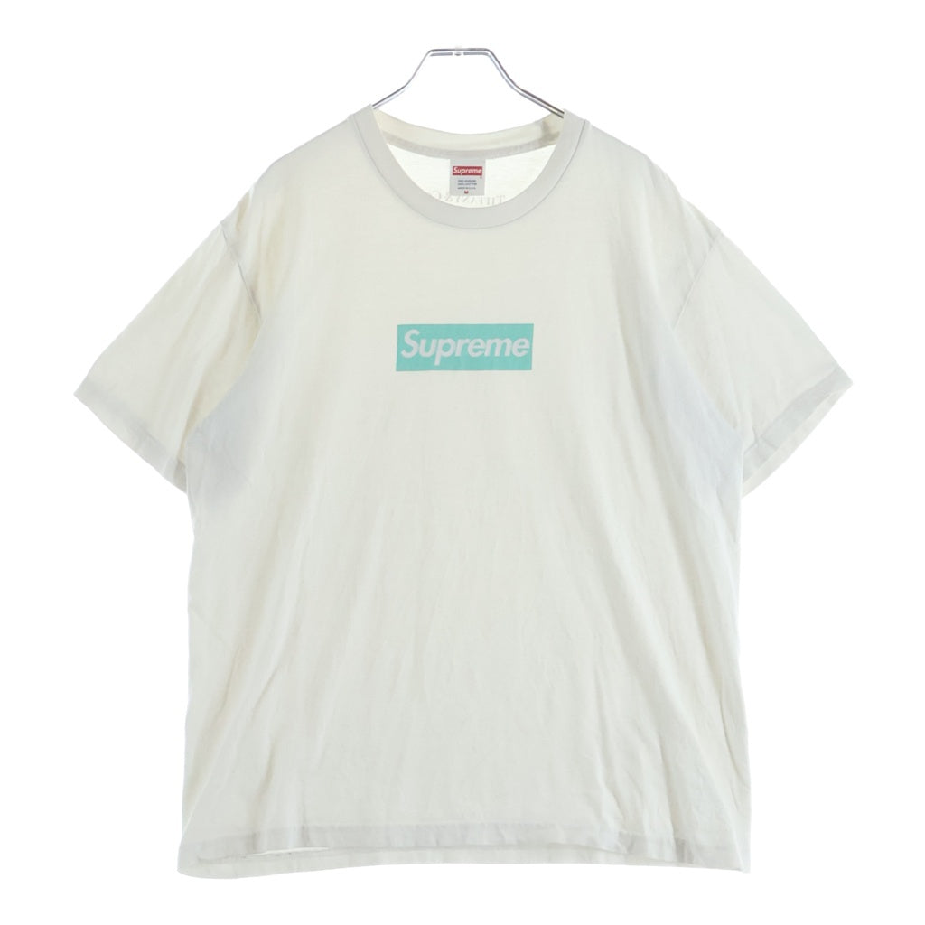 SUPREME(シュプリーム) ×TIFFANY 21AW BOX LOGO TEE ティファニー ボックスロゴティ クルーネックTシャツ ホワイト