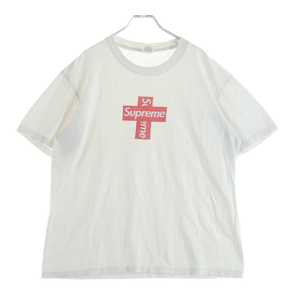SUPREME(シュプリーム) Cross Box Logo Tee クロスボックスロゴ クルーネックTシャツ ホワイト