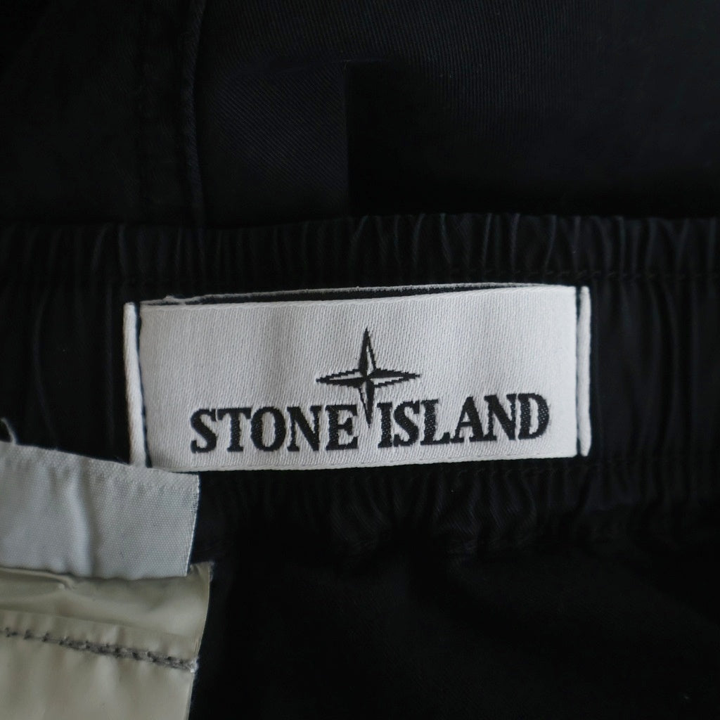 STONE ISLAND(ストーンアイランド) Tapered cargo pants テーパードカーゴパンツ K1S153100016 S0010 ブラック