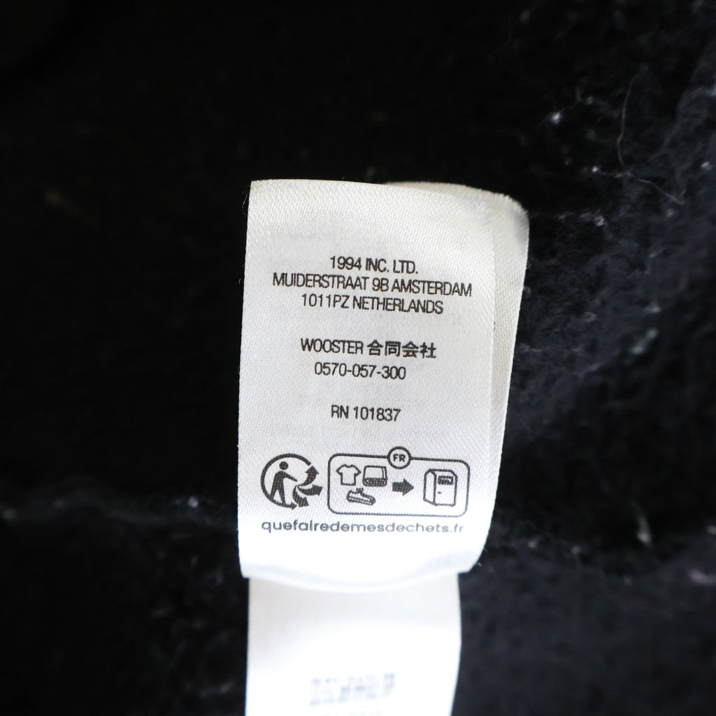 SUPREME(シュプリーム) 23AW S Logo Zip Up Hooded Sweatshirt ジップアップ フーディ ブラック