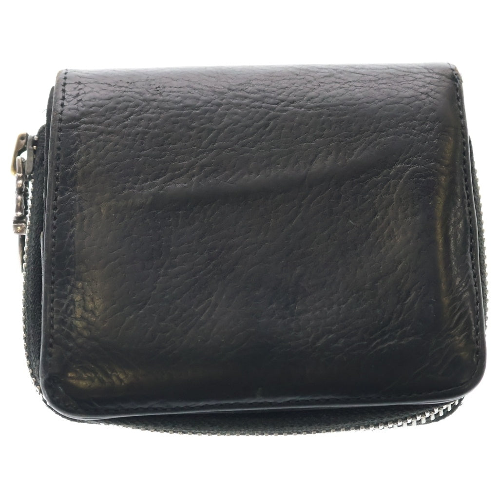 CHROME HEARTS(クロムハーツ) SQ ZIP BILL スクエアジップビル レザーウォレット 財布 ブラック