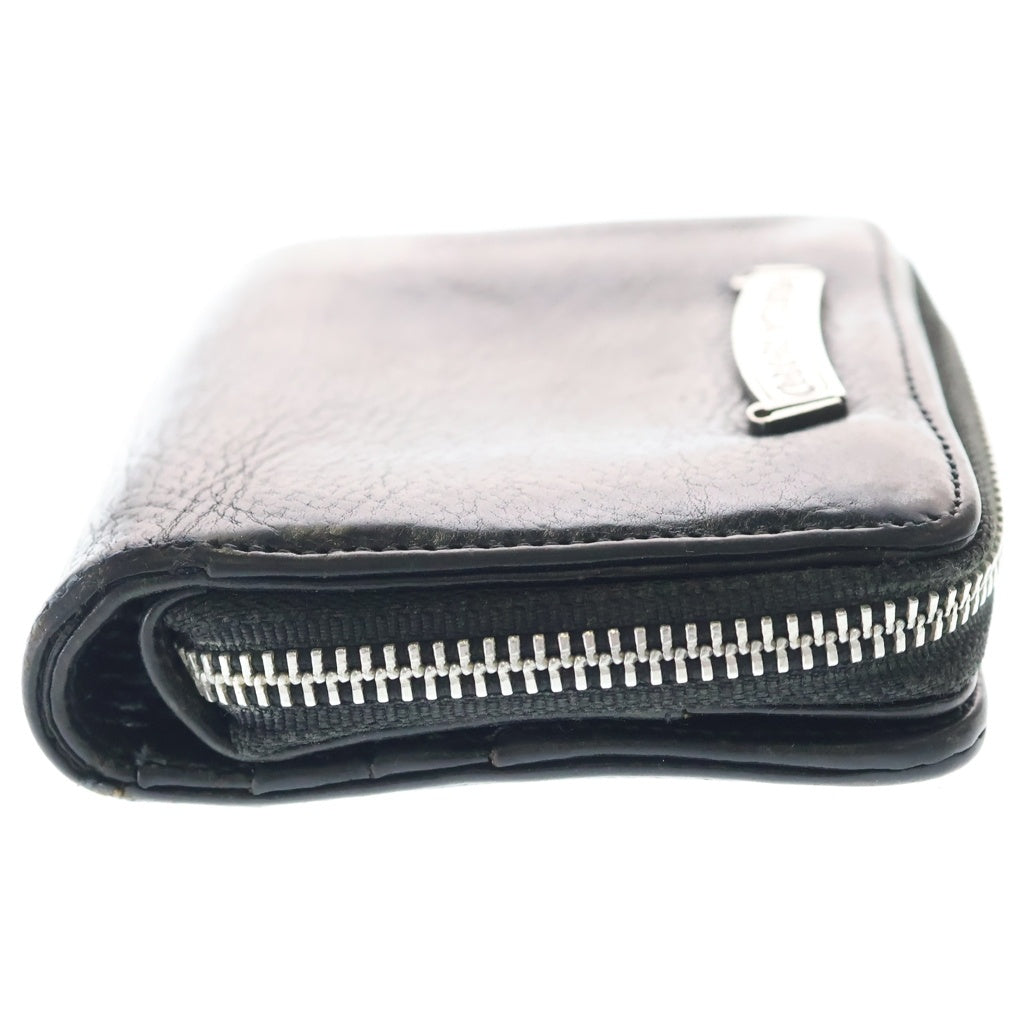 CHROME HEARTS(クロムハーツ) SQ ZIP BILL スクエアジップビル レザーウォレット 財布 ブラック