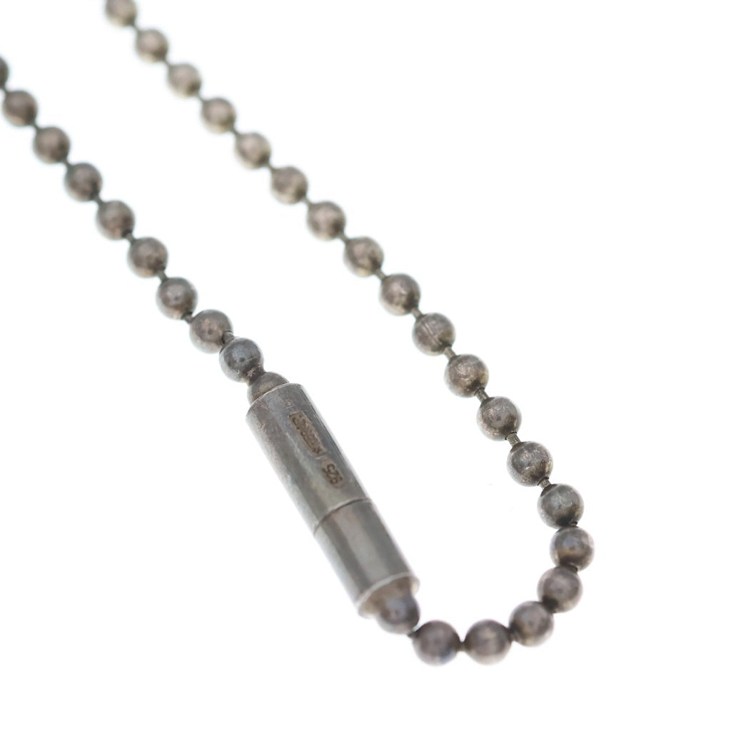 GUCCI(グッチ) Logo Dog tag Necklace ロゴドックタグ ネックレス シルバー