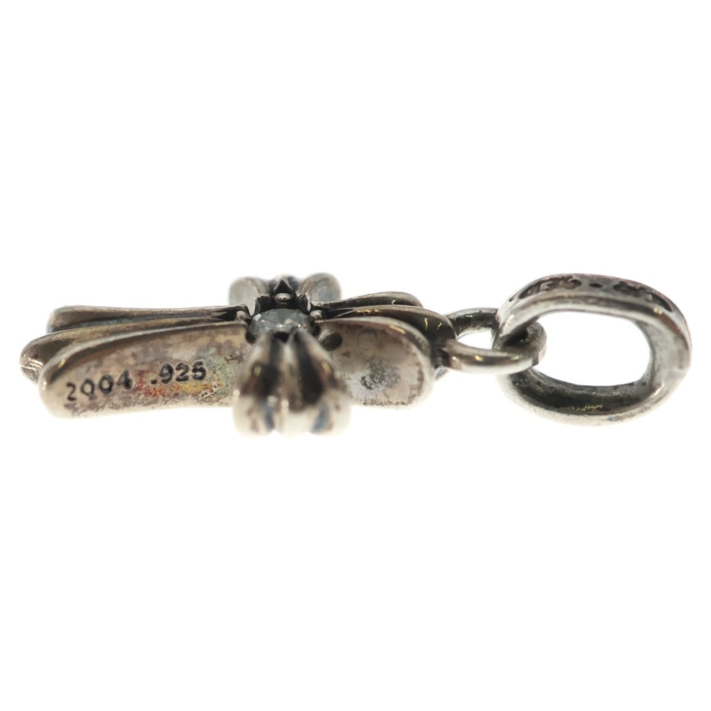 CHROME HEARTS(クロムハーツ) CRS BBYFAT DMND ベイビーファットクロス 両面1ダイヤ ペンダントトップ シルバー BCA238